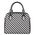 Isometric Geometric Pattern Print Shoulder Handbag