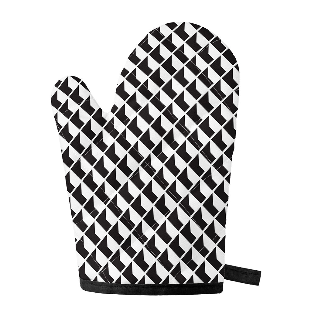 Isometric Geometric Pattern Print Single Oven Mitt