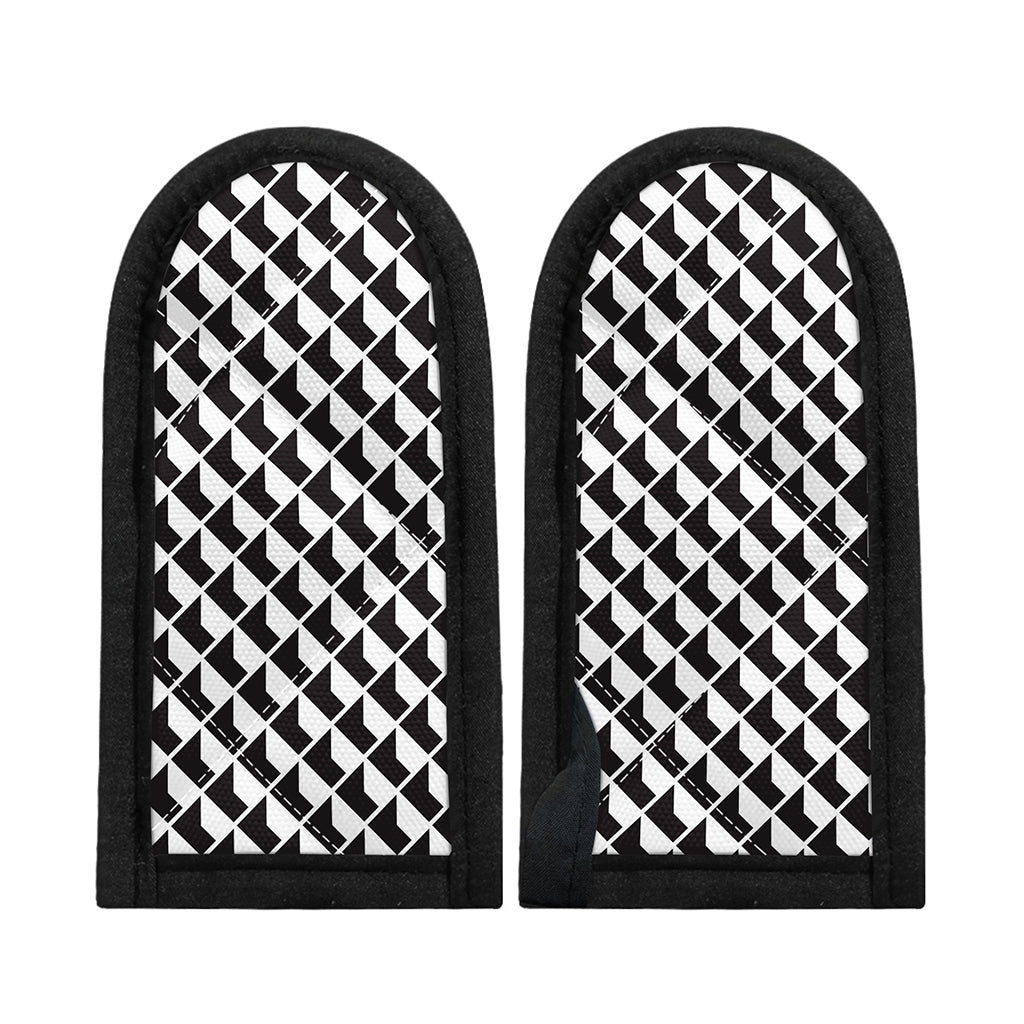 Isometric Geometric Pattern Print Skillet Handle Cover