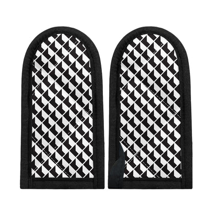 Isometric Geometric Pattern Print Skillet Handle Cover