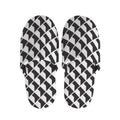 Isometric Geometric Pattern Print Slippers