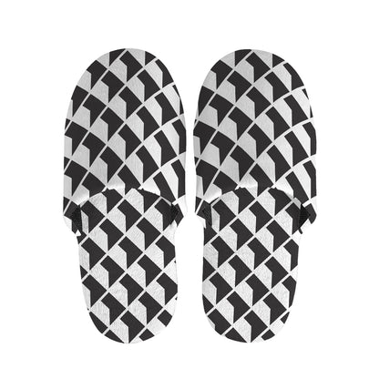 Isometric Geometric Pattern Print Slippers
