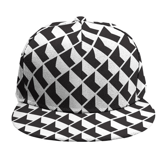 Isometric Geometric Pattern Print Snapback Cap