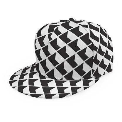 Isometric Geometric Pattern Print Snapback Cap