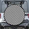 Isometric Geometric Pattern Print Tire Cover