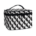 Isometric Geometric Pattern Print Travel Makeup Bag