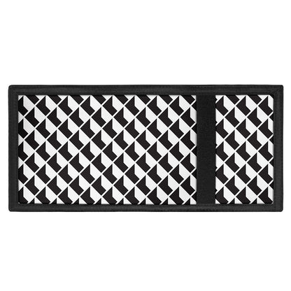 Isometric Geometric Pattern Print Trifold Wallet
