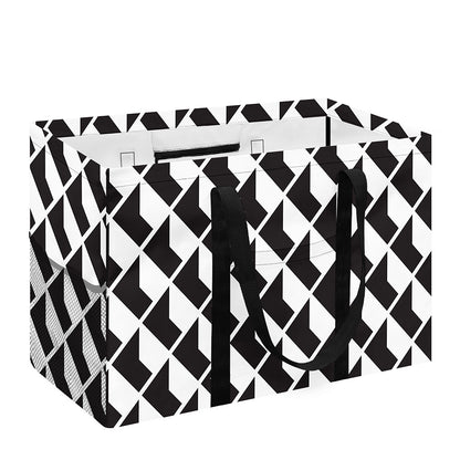 Isometric Geometric Pattern Print Utility Tote Bag