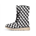 Isometric Geometric Pattern Print Winter Boots