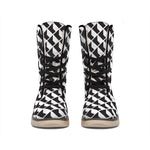 Isometric Geometric Pattern Print Winter Boots