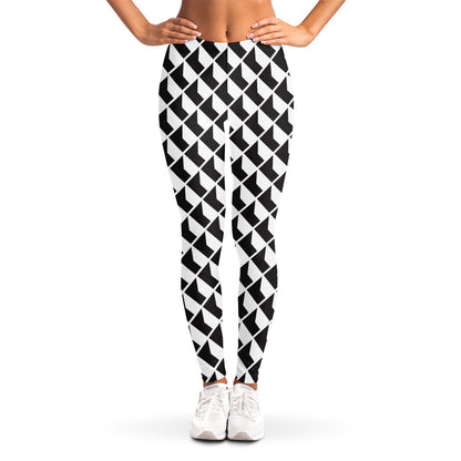Isometric Geometric Pattern Print Women's Leggings