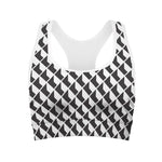 Isometric Geometric Pattern Print Women's Sports Bra