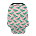 Isometric Tyrannosaurus Pattern Print Baby Seat Cover