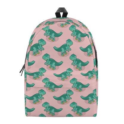 Isometric Tyrannosaurus Pattern Print Backpack