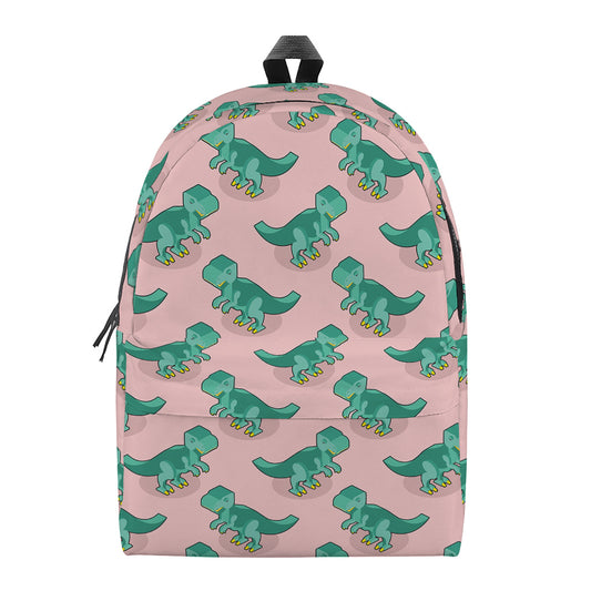 Isometric Tyrannosaurus Pattern Print Backpack