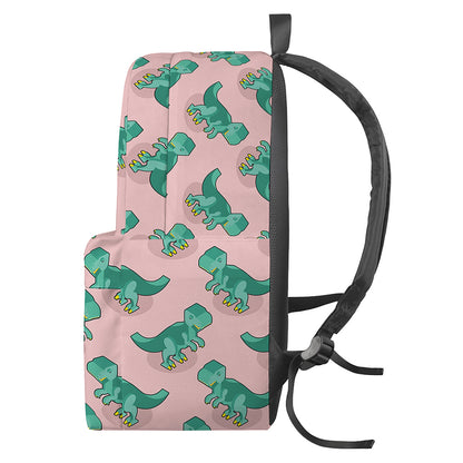 Isometric Tyrannosaurus Pattern Print Backpack