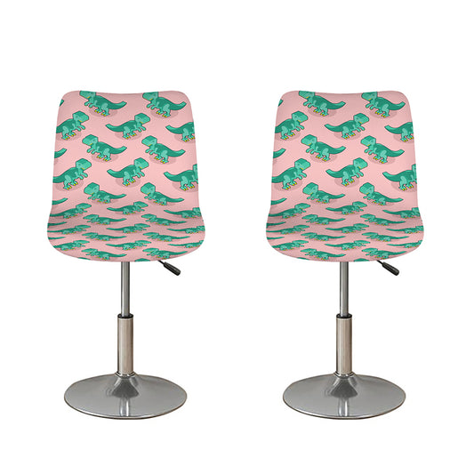 Isometric Tyrannosaurus Pattern Print Bar Stool Covers