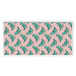 Isometric Tyrannosaurus Pattern Print Beach Towel