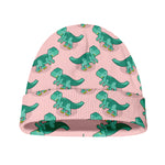 Isometric Tyrannosaurus Pattern Print Beanie
