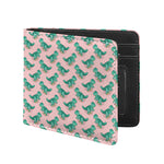 Isometric Tyrannosaurus Pattern Print Bifold Wallet