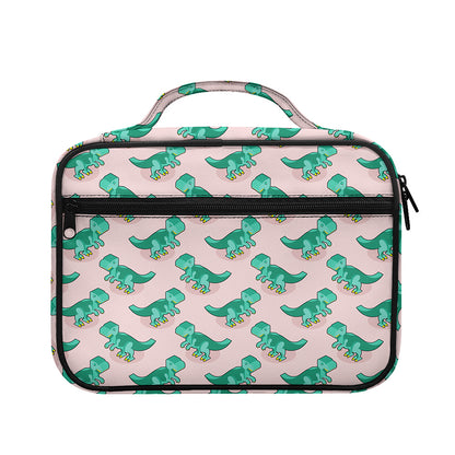 Isometric Tyrannosaurus Pattern Print Briefcase Bible Bag