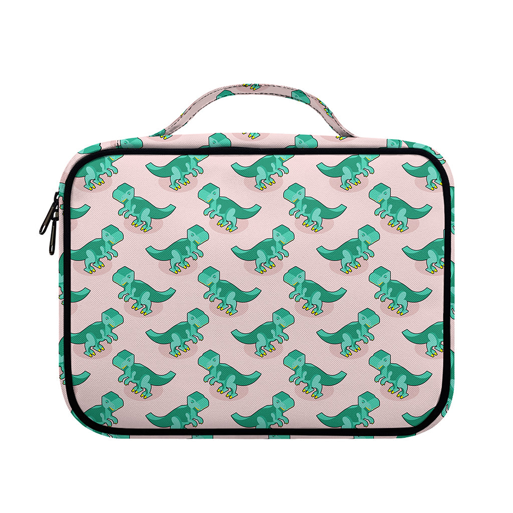 Isometric Tyrannosaurus Pattern Print Briefcase Bible Bag