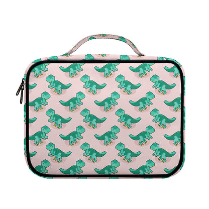 Isometric Tyrannosaurus Pattern Print Briefcase Bible Bag