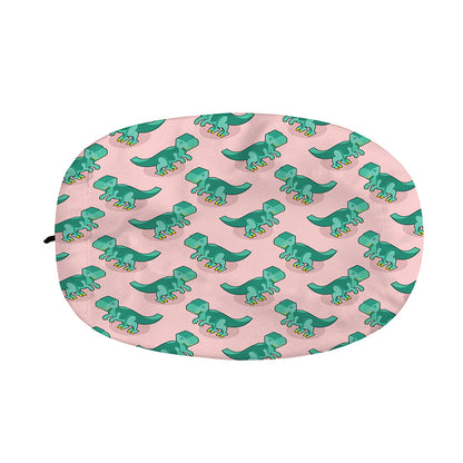 Isometric Tyrannosaurus Pattern Print Car Side Mirror Covers