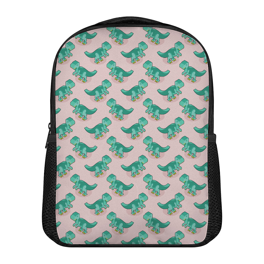 Isometric Tyrannosaurus Pattern Print Casual Backpack
