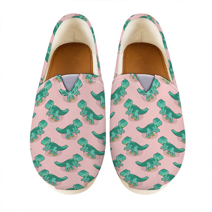 Isometric Tyrannosaurus Pattern Print Casual Shoes