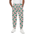 Isometric Tyrannosaurus Pattern Print Cotton Sweatpants