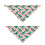 Isometric Tyrannosaurus Pattern Print Dog Bandana