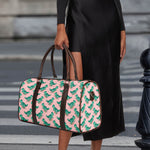 Isometric Tyrannosaurus Pattern Print Duffle Bag