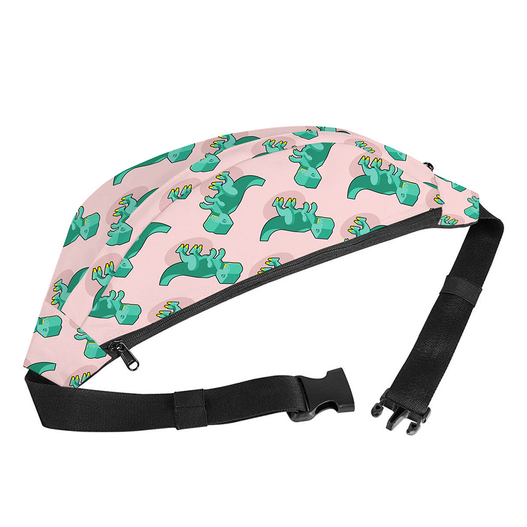 Isometric Tyrannosaurus Pattern Print Fanny Pack