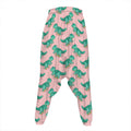 Isometric Tyrannosaurus Pattern Print Hammer Pants