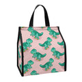 Isometric Tyrannosaurus Pattern Print Insulated Lunch Tote