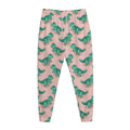 Isometric Tyrannosaurus Pattern Print Jogger Pants
