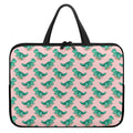 Isometric Tyrannosaurus Pattern Print Laptop Sleeve With Handle