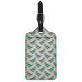 Isometric Tyrannosaurus Pattern Print Luggage Tag