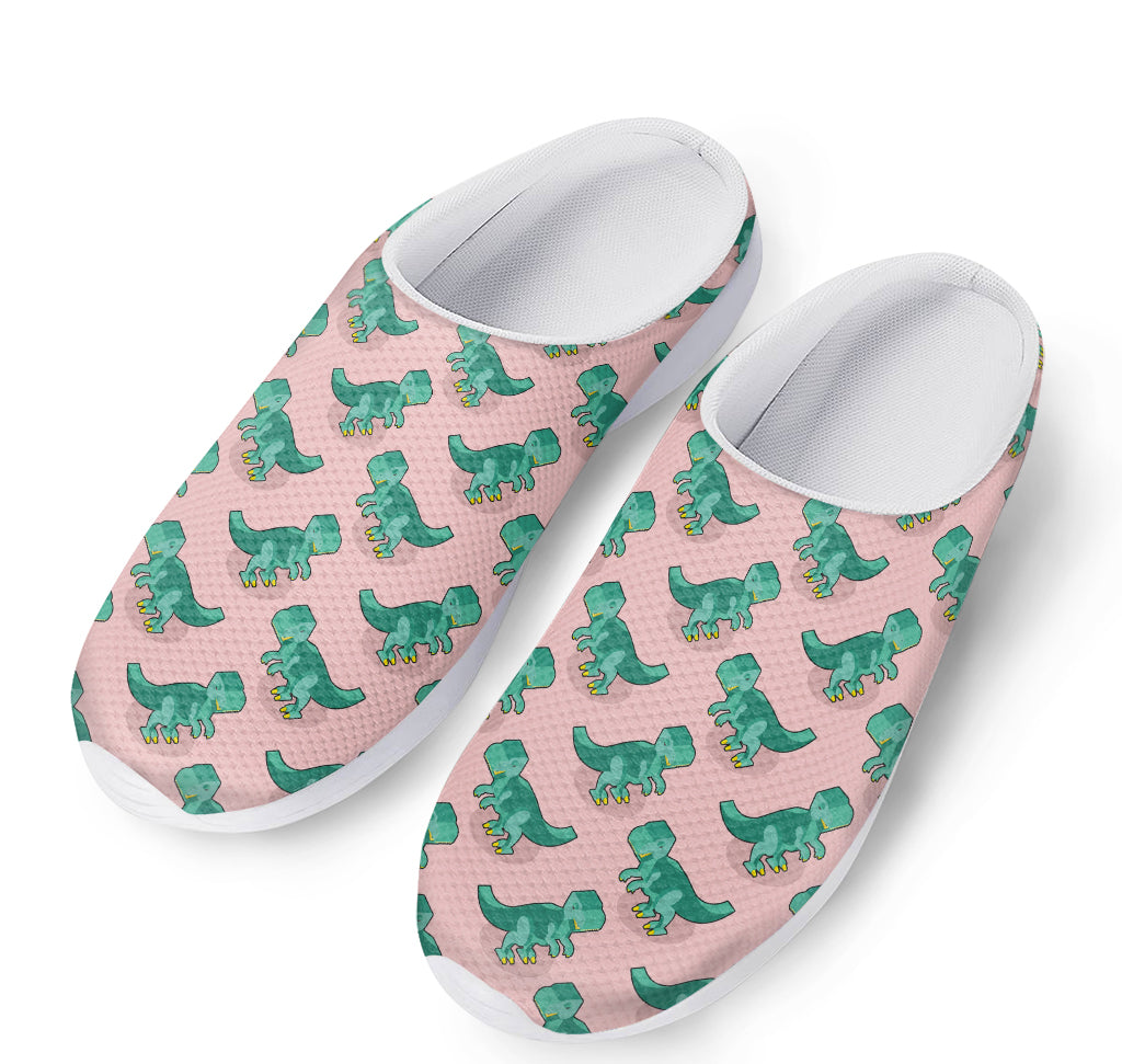 Isometric Tyrannosaurus Pattern Print Mesh Casual Shoes