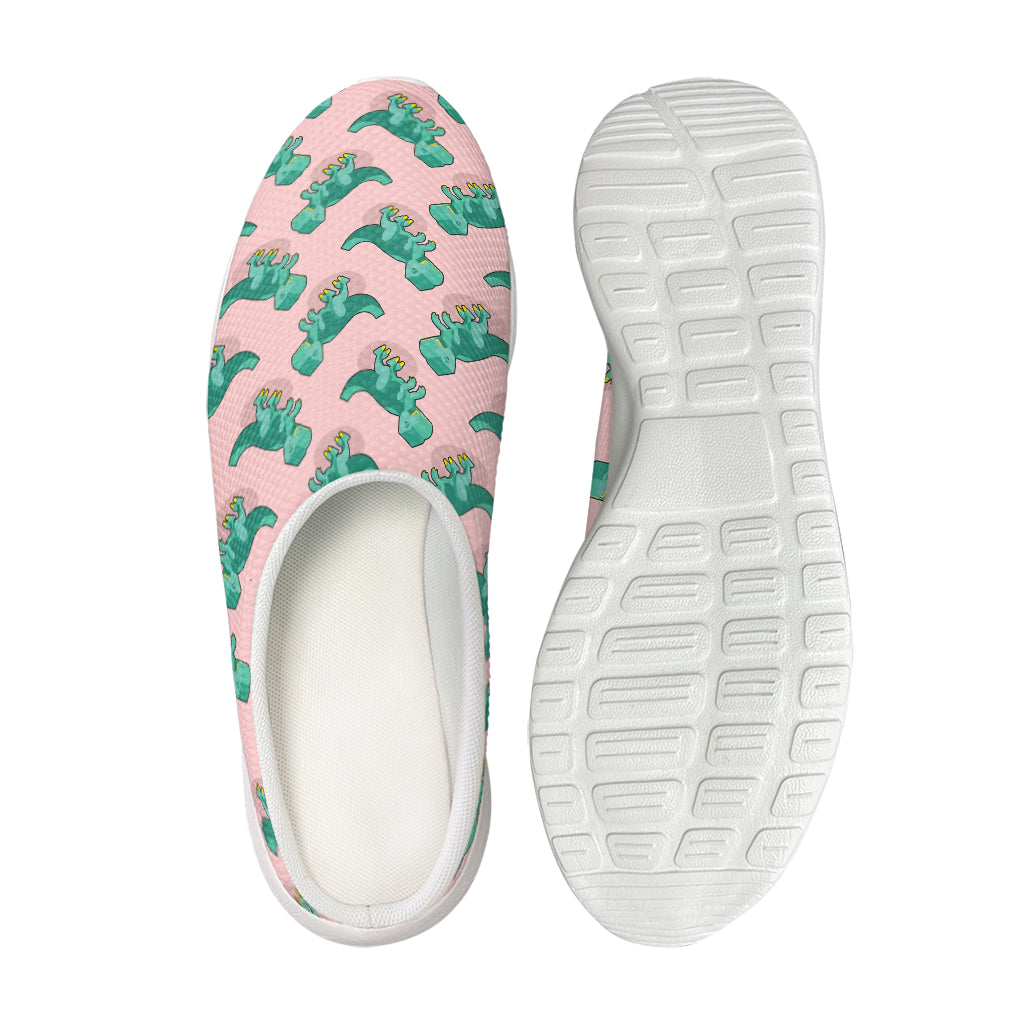 Isometric Tyrannosaurus Pattern Print Mesh Casual Shoes