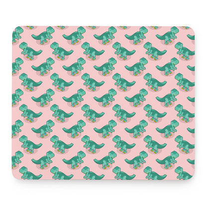 Isometric Tyrannosaurus Pattern Print Mouse Pad