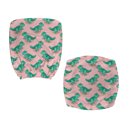 Isometric Tyrannosaurus Pattern Print Office Chair Cover
