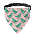 Isometric Tyrannosaurus Pattern Print Over The Collar Dog Bandana