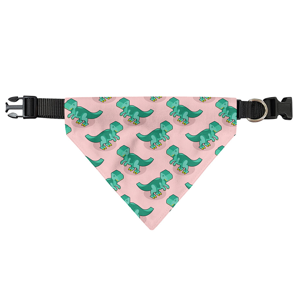 Isometric Tyrannosaurus Pattern Print Over The Collar Dog Bandana