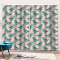 Isometric Tyrannosaurus Pattern Print Pencil Pleat Curtains