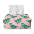 Isometric Tyrannosaurus Pattern Print Rectangle Tissue Box Cover
