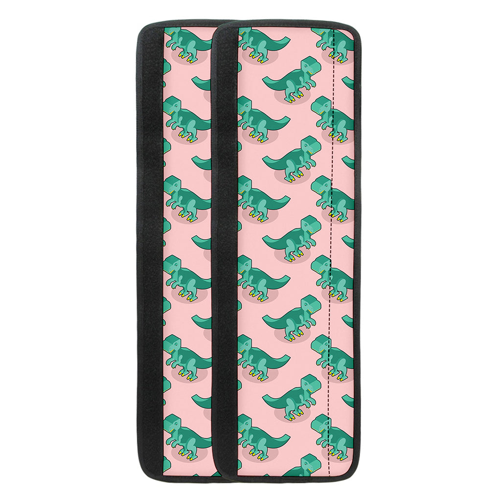 Isometric Tyrannosaurus Pattern Print Refrigerator Handle Covers