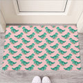 Isometric Tyrannosaurus Pattern Print Rubber Doormat