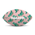 Isometric Tyrannosaurus Pattern Print Rugby Ball